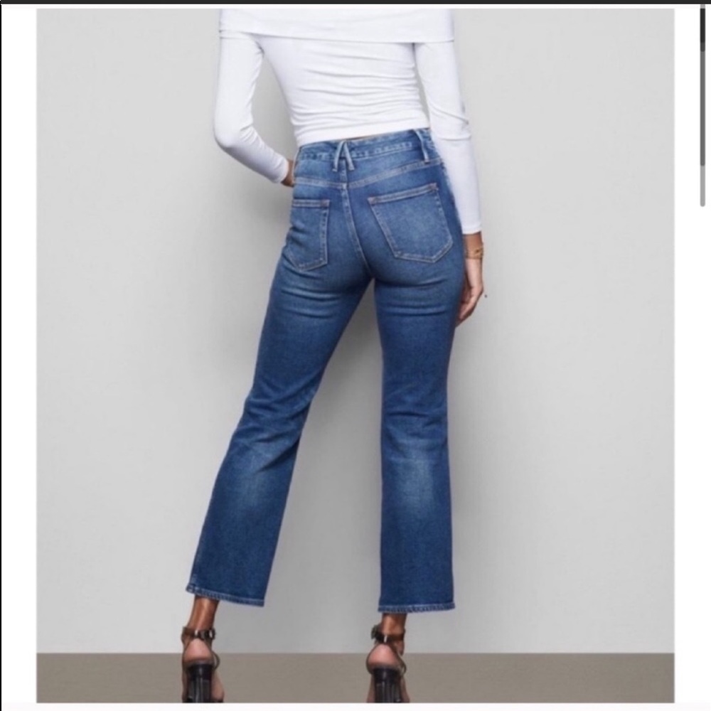 NWOT Good American Good Curve Straight Leg Jean 14